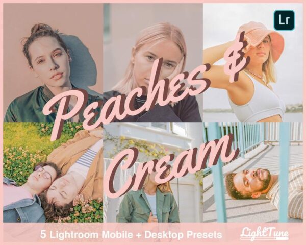 Peaches & Cream Lightroom Preset Pink Tones